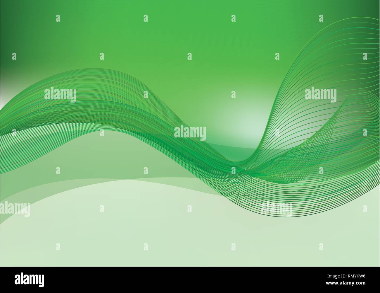 Vector green background with wave Stock Vector Image & Art - Alamy