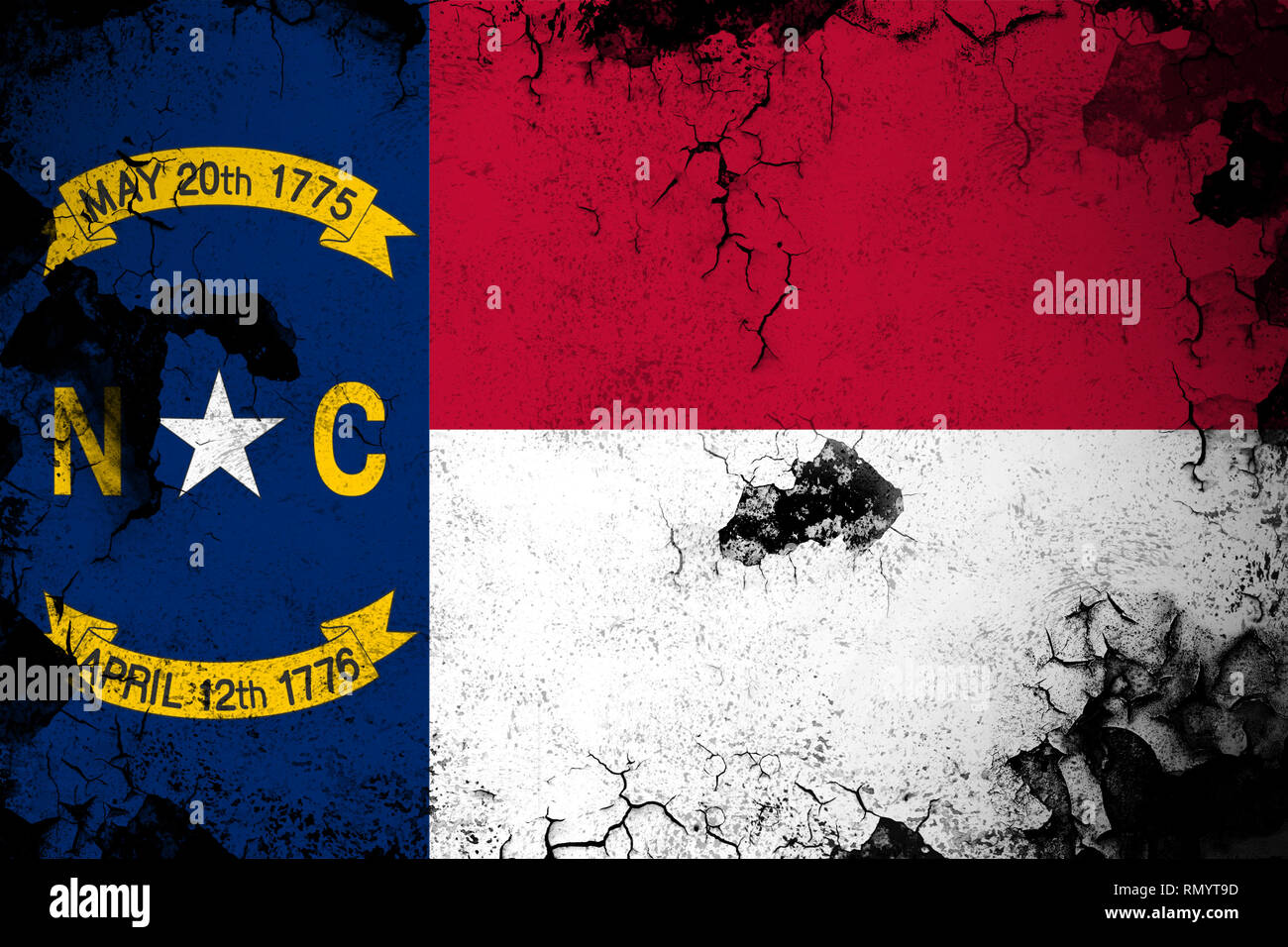 North Carolina grunge and dirty flag illustration. Perfect for ...