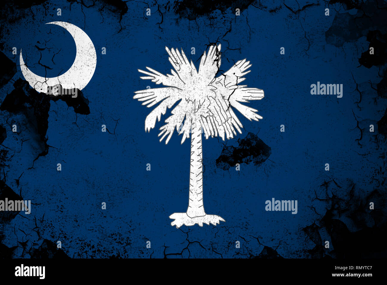 South Carolina grunge and dirty flag illustration. Perfect for ...