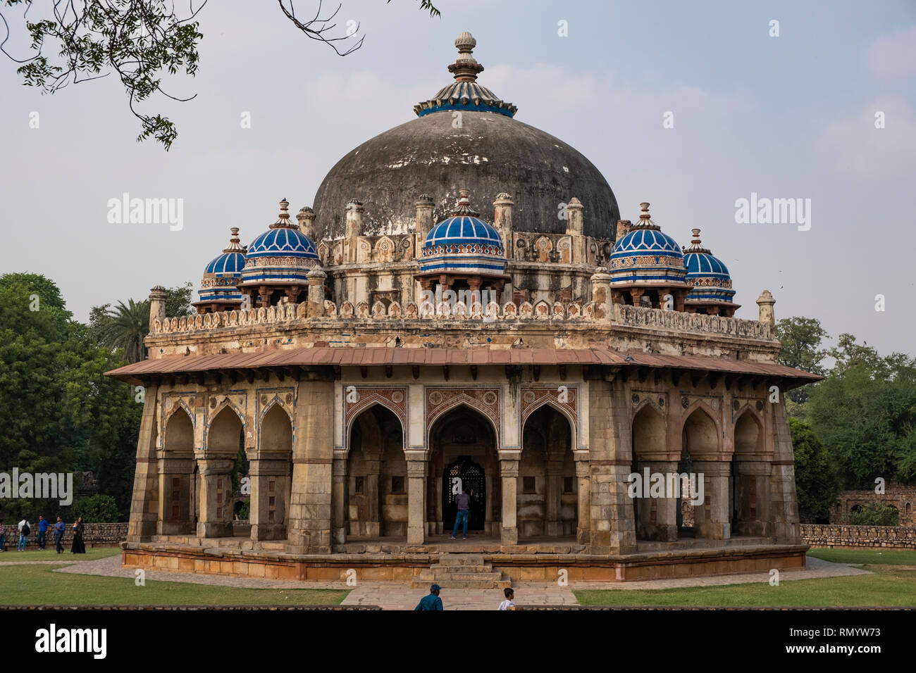 Isa Khan Niazi's Tomb and its details. Stock Photo