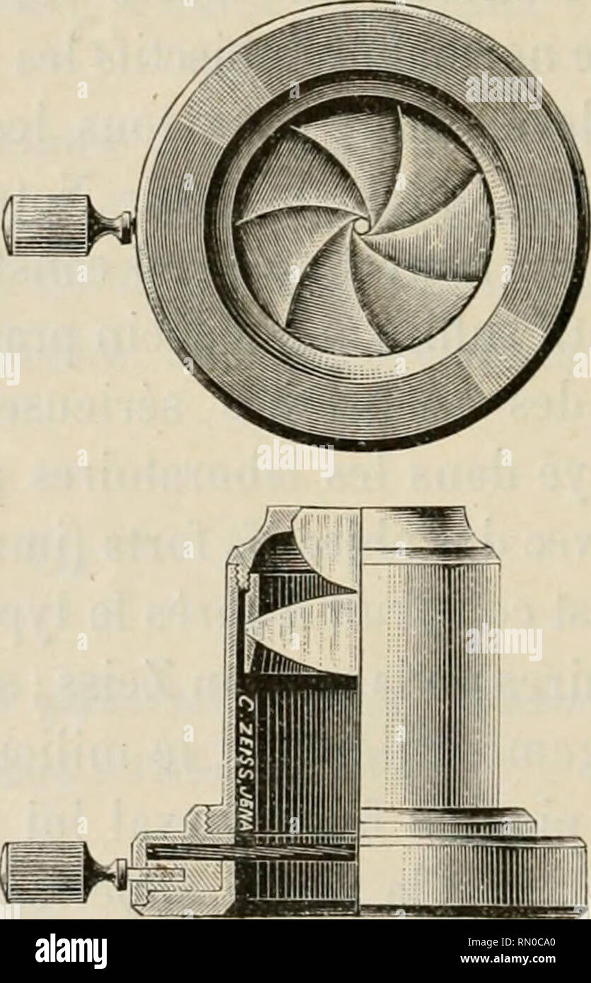 . Annales de la Socit belge de microscopie. Microscopy. Fig. 4. Fifl. 5. Le système d'éclairage N&quot; 19 suffit même pour les études bactériologiques à « éclairage plein » ; car lorsque le porte-objet n'est pas relié au condensateur par une couche d'huile ou d'eau (et ordinairement cela ne se fait pas), les grands condensateurs eux-mêmes ne donnent qu'un cône d'éclairage d'une ouverture numérique de 1,9, quand le diaphragme-iris est ou enlevé, ou conqilèlement. Please note that these images are extracted from scanned page images that may have been digitally enhanced for readability - colorat Stock Photo