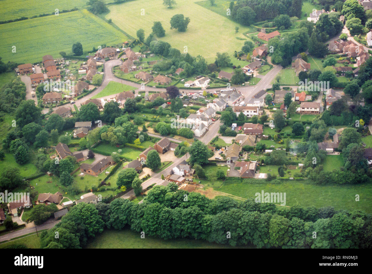 Aerial photograph of Medstead Village, Alton, Hampshire, England. United Kingdom Stock Photo Alamy