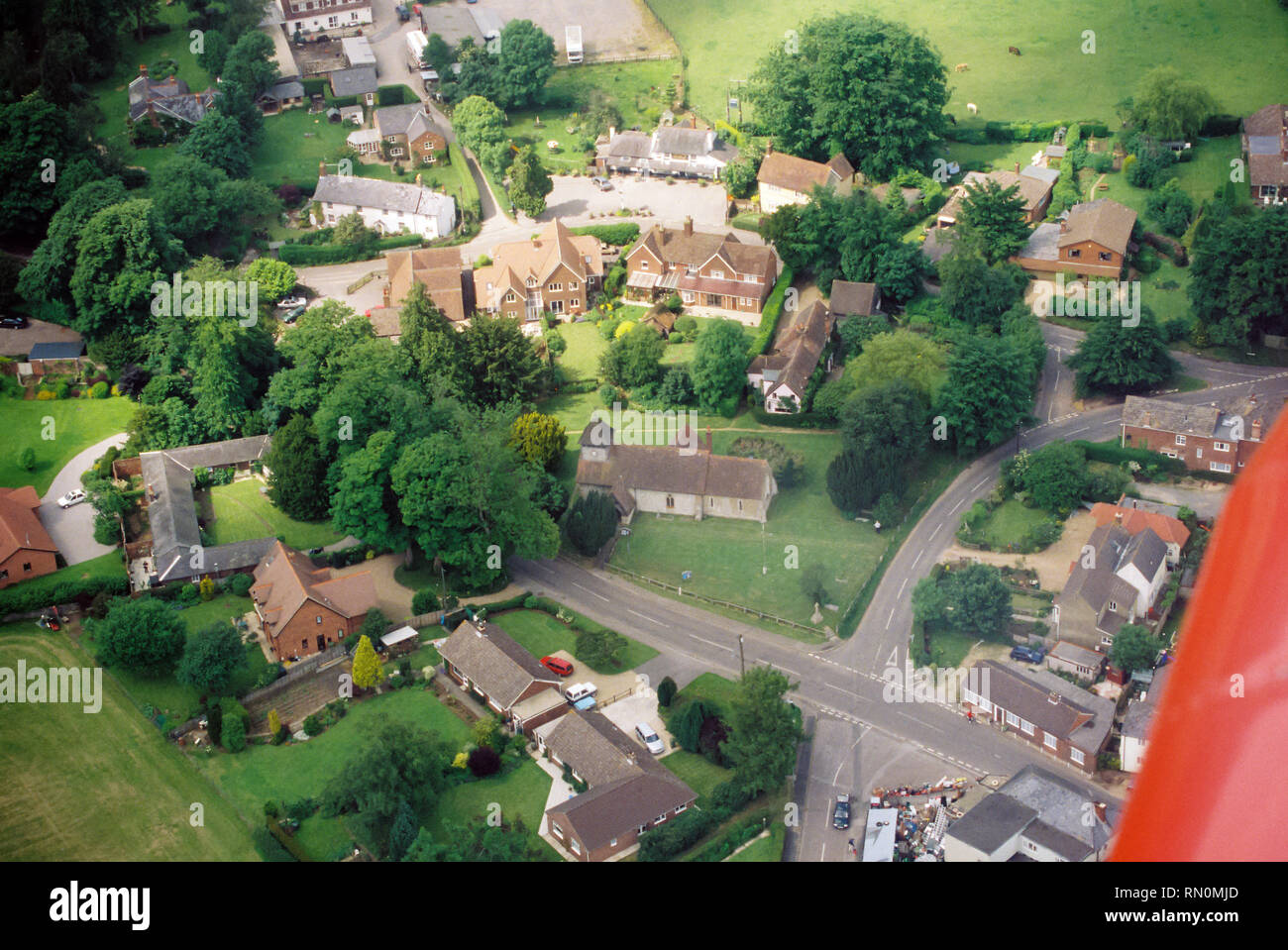Aerial photograph of Medstead Village, Alton, Hampshire, England. United Kingdom Stock Photo Alamy