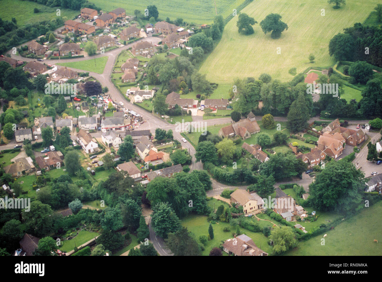 Aerial photograph of Medstead Village, Alton, Hampshire, England. United Kingdom Stock Photo Alamy