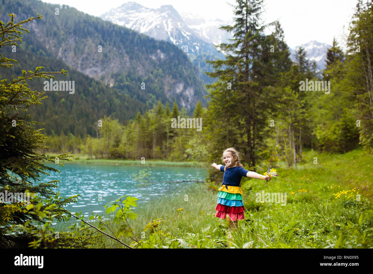 child hiking