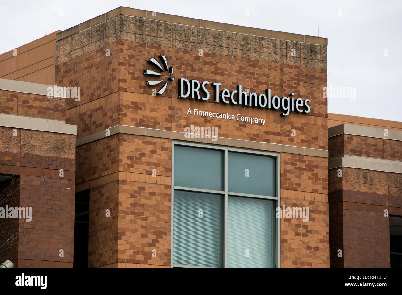 A logo sign outside of a facility occupied by DRS Technologies in Germantown, Maryland on February 10, 2019. Stock Photo