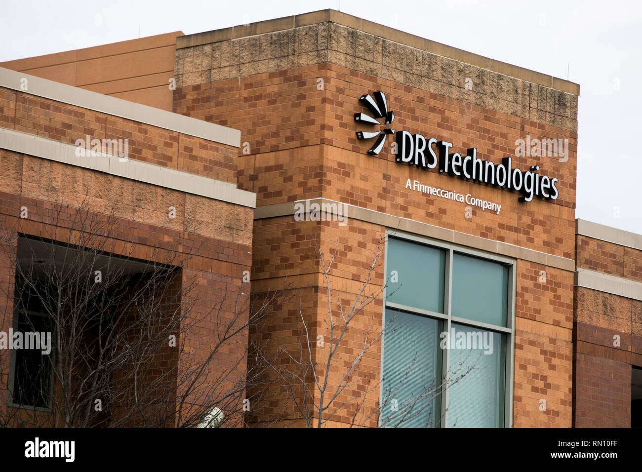 A logo sign outside of a facility occupied by DRS Technologies in Germantown, Maryland on February 10, 2019. Stock Photo