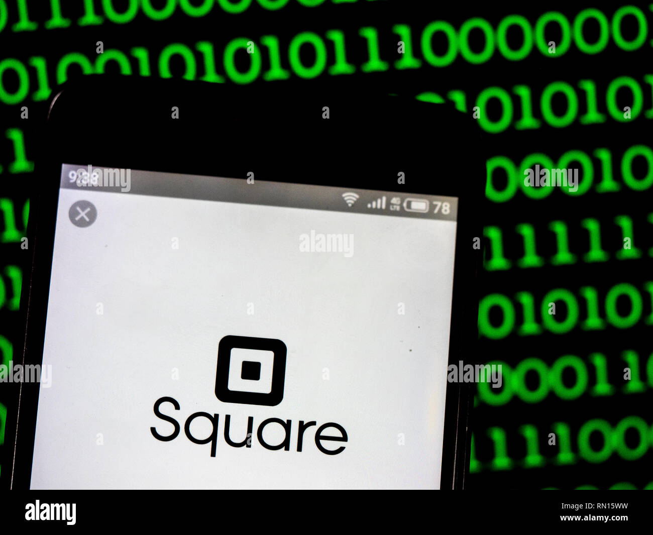 Square, Inc. company logo seen displayed on smart phone Stock Photo Alamy