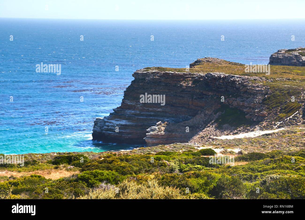 Cape Point & Cape of Good Hope at Cape Town in South Africa Stock Photo