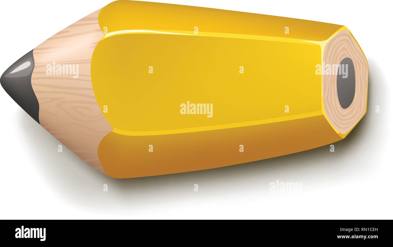 lying cartoon pencil on white Stock Vector Image & Art Alamy