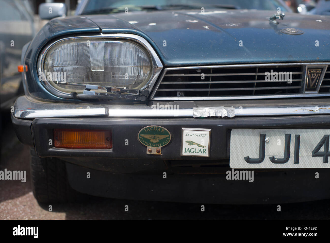 Old classic Jaguar XJS V12 Stock Photo Alamy