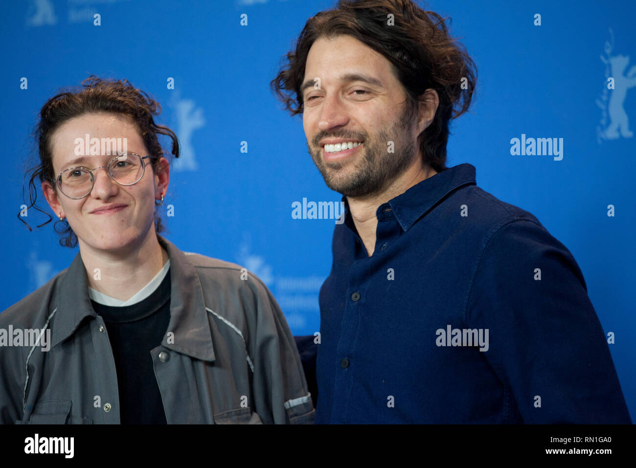 Composer Mica Levi and Director, Screenwriter, Producer Alejandro Landes at  the photocall for the film Monos at the 69th Berlinale International Film  Stock Photo - Alamy