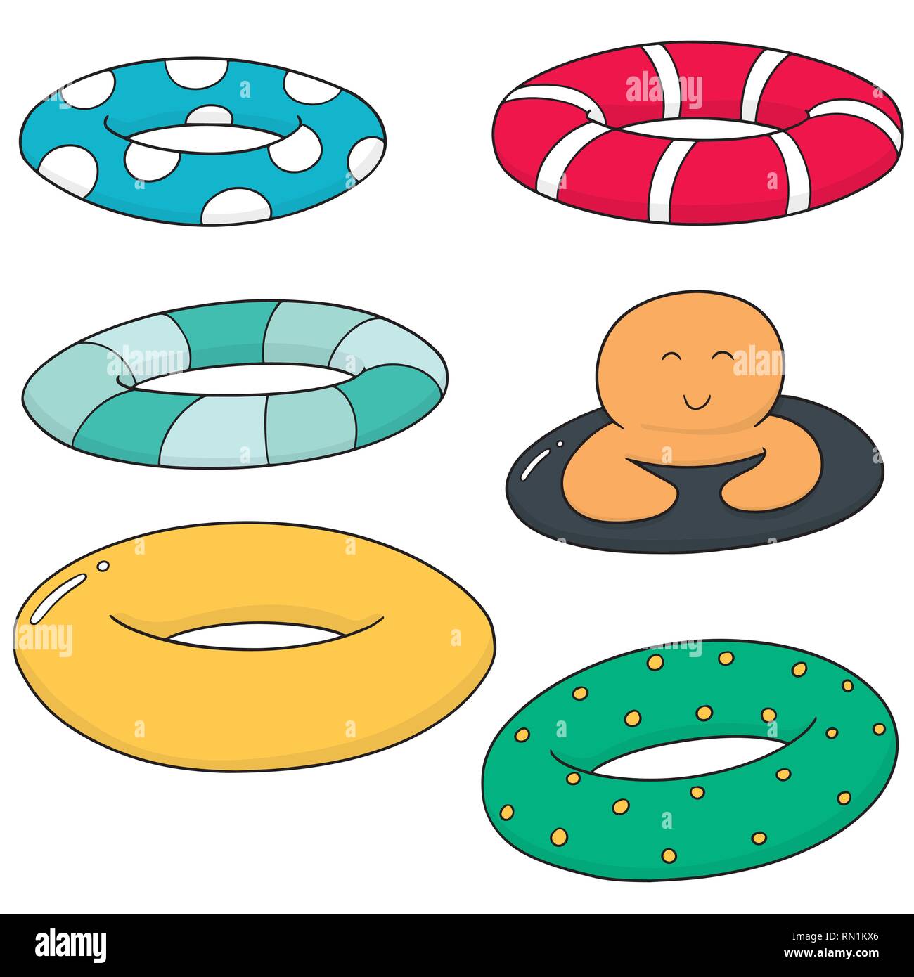 vector set of life ring Stock Vector Image & Art Alamy