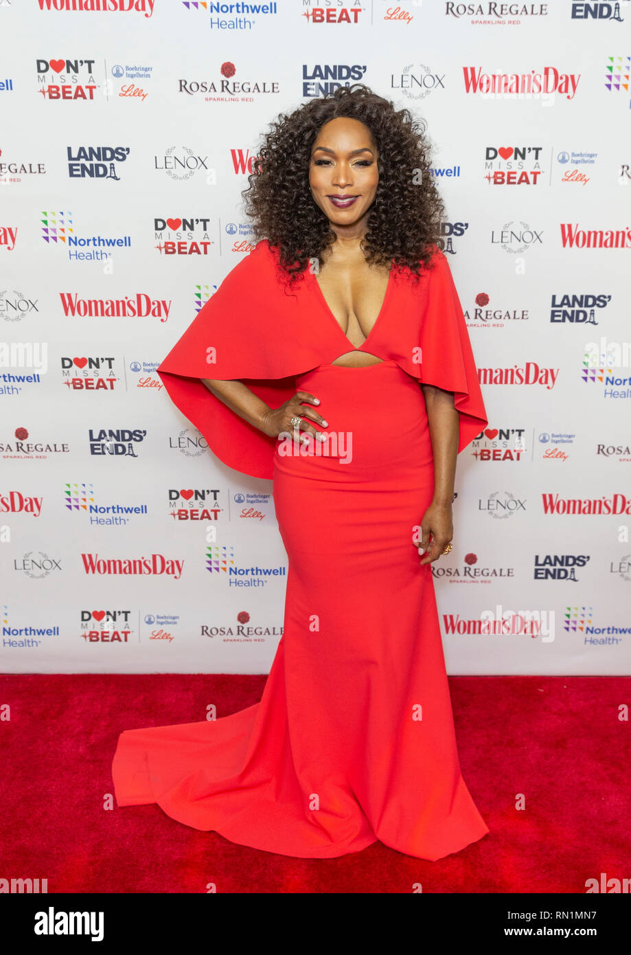 angela bassett red dress New York, NY - February 12, 2019: Angela Bassett wearing dress by Greta  Constantine attends Woman's Day Celebrates 16th Annual Red Dress Awards at  Appel Room at Jazz at Lincoln Center Stock Photo
