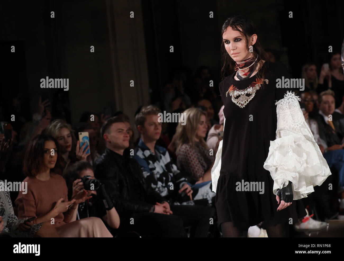 Models on the catwalk during the Rocky Star Autumn/Winter 2019 London