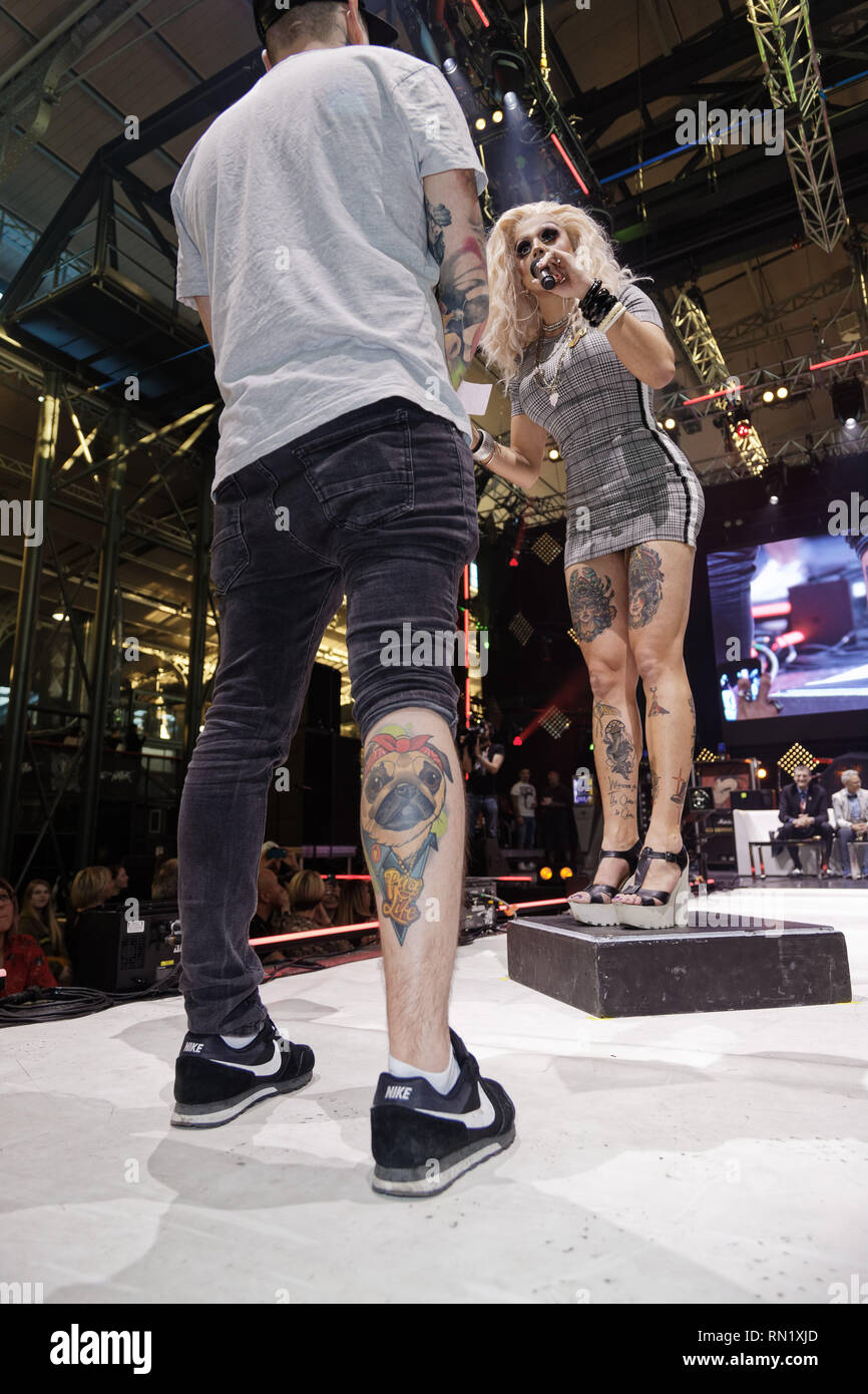 Paris France 15th Feb 2019 Contest For The Best Tattoo Of The