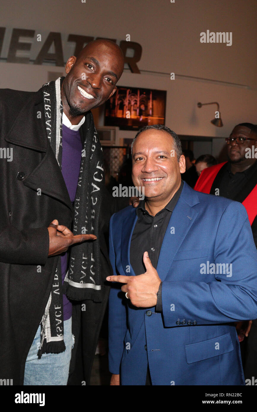 Charlotte, NC, USA. 15th Feb, 2019. Kevin Garnett at the Kenny 'The Jet' Smith 2019 NBA All-Star Bash at the NASCAR Hall Of Fame in Charlotte, North Carolina on February 15, 2019. Credit: Walik Goshorn/Media Punch/Alamy Live News Stock Photo