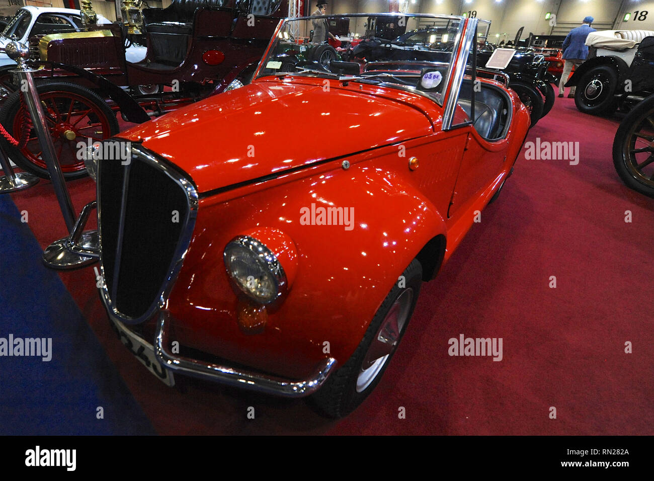 London, UK. 16th Feb 2019. A 1971 Fiat 500 Vignale Gamine ('Noddy Car