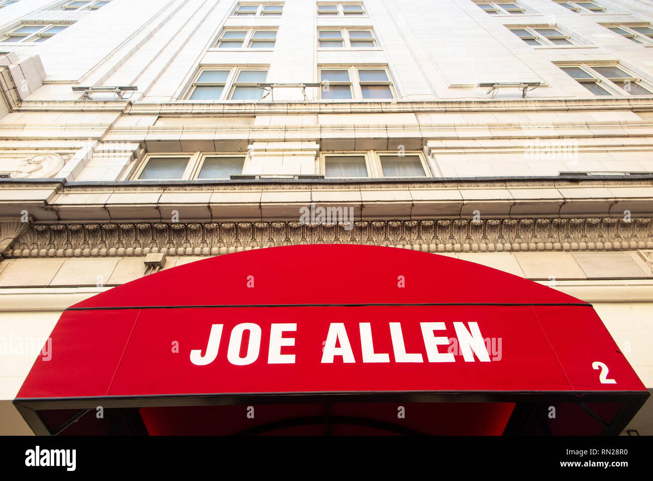 The famous Joe Allen restaurant in London Stock Photo - Alamy