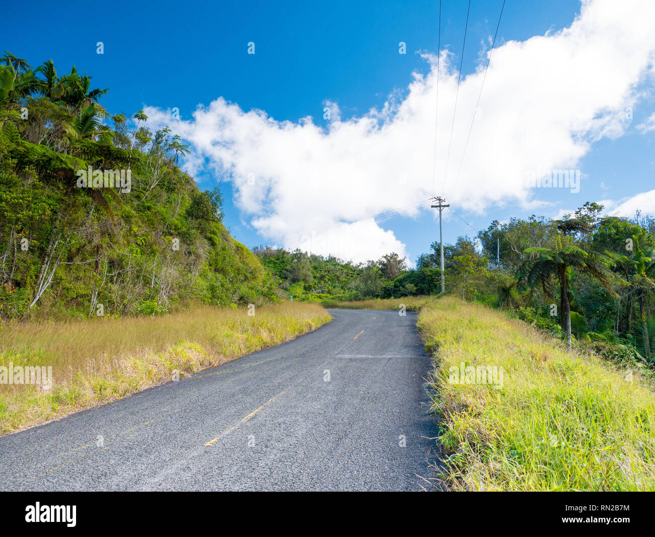 Puerto Rico Ruta Ruta panoramica road in Puerto Rico. USA. this road is little used by ...