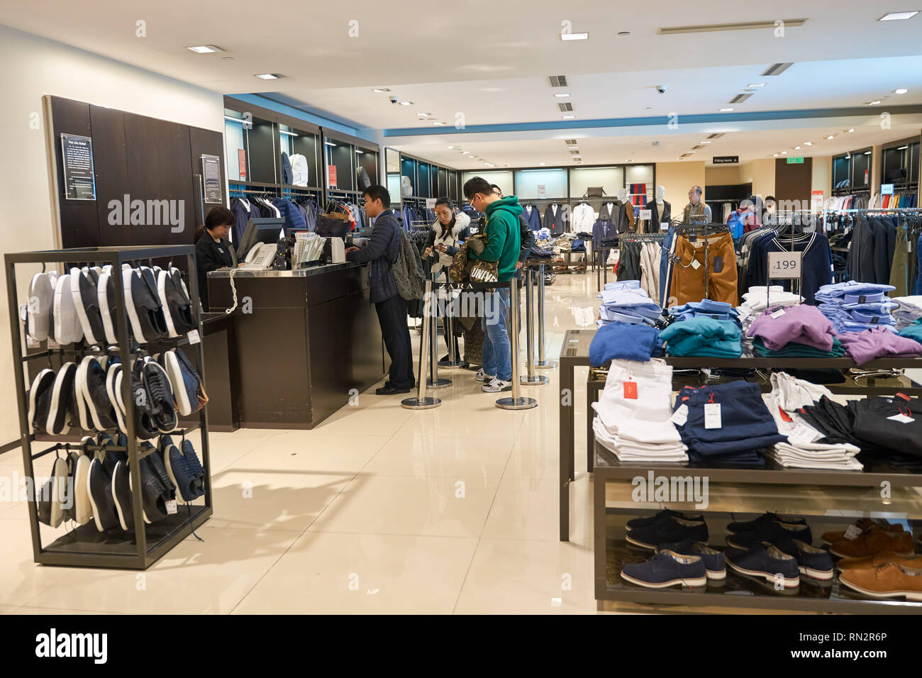 HONG KONG - CIRCA JANUARY, 2016: interior of a store in Hong Kong ...