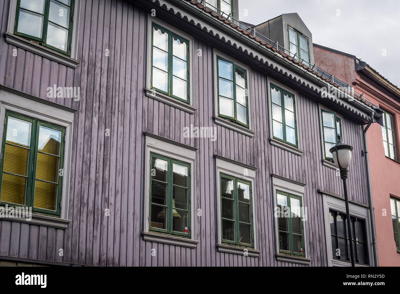 Old wooden house in Grunerlokka neighbourhood, Oslo, Norway, Oslo