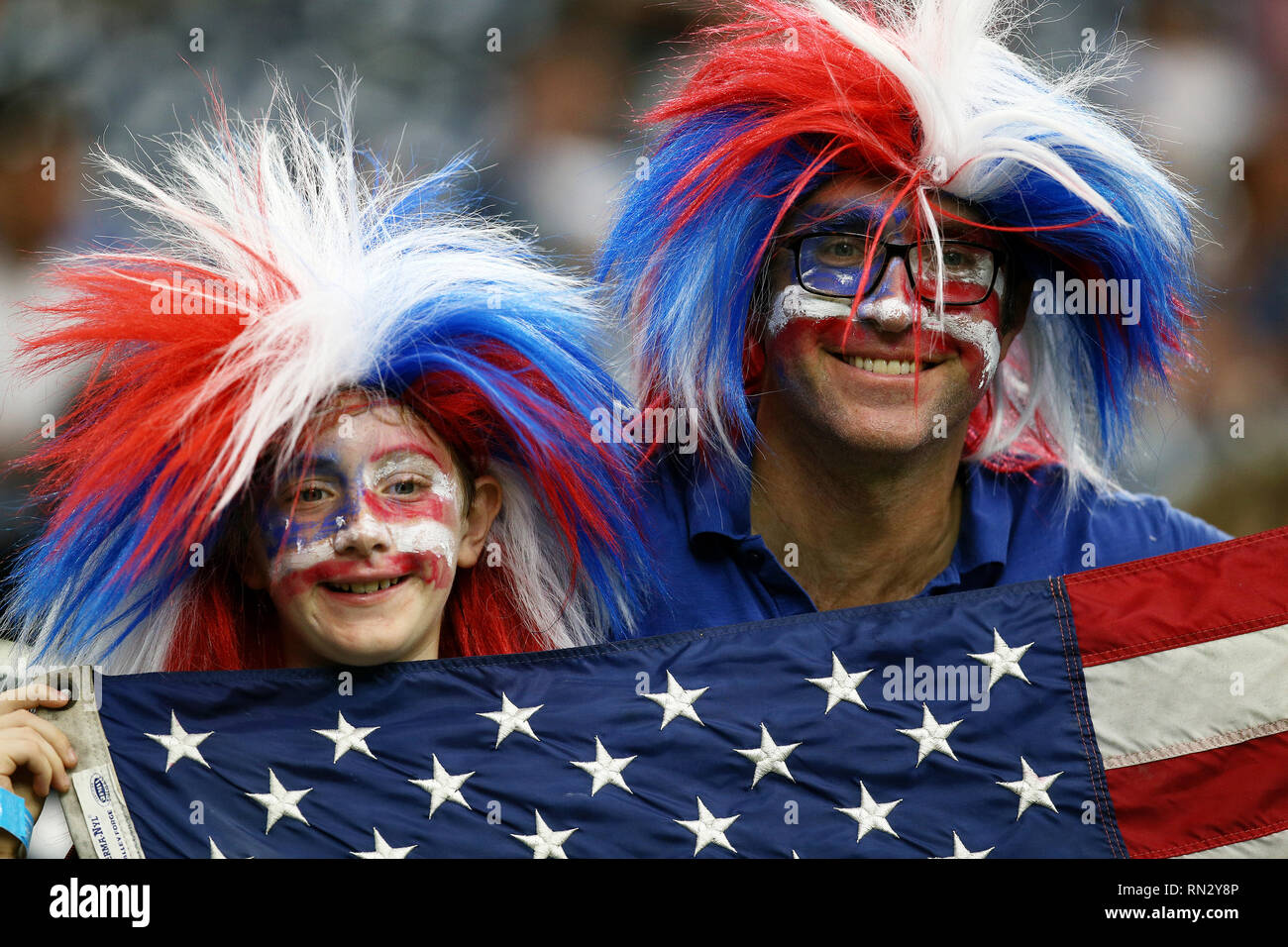 United States soccer fans cheering at the Copa America 2016 hosted in