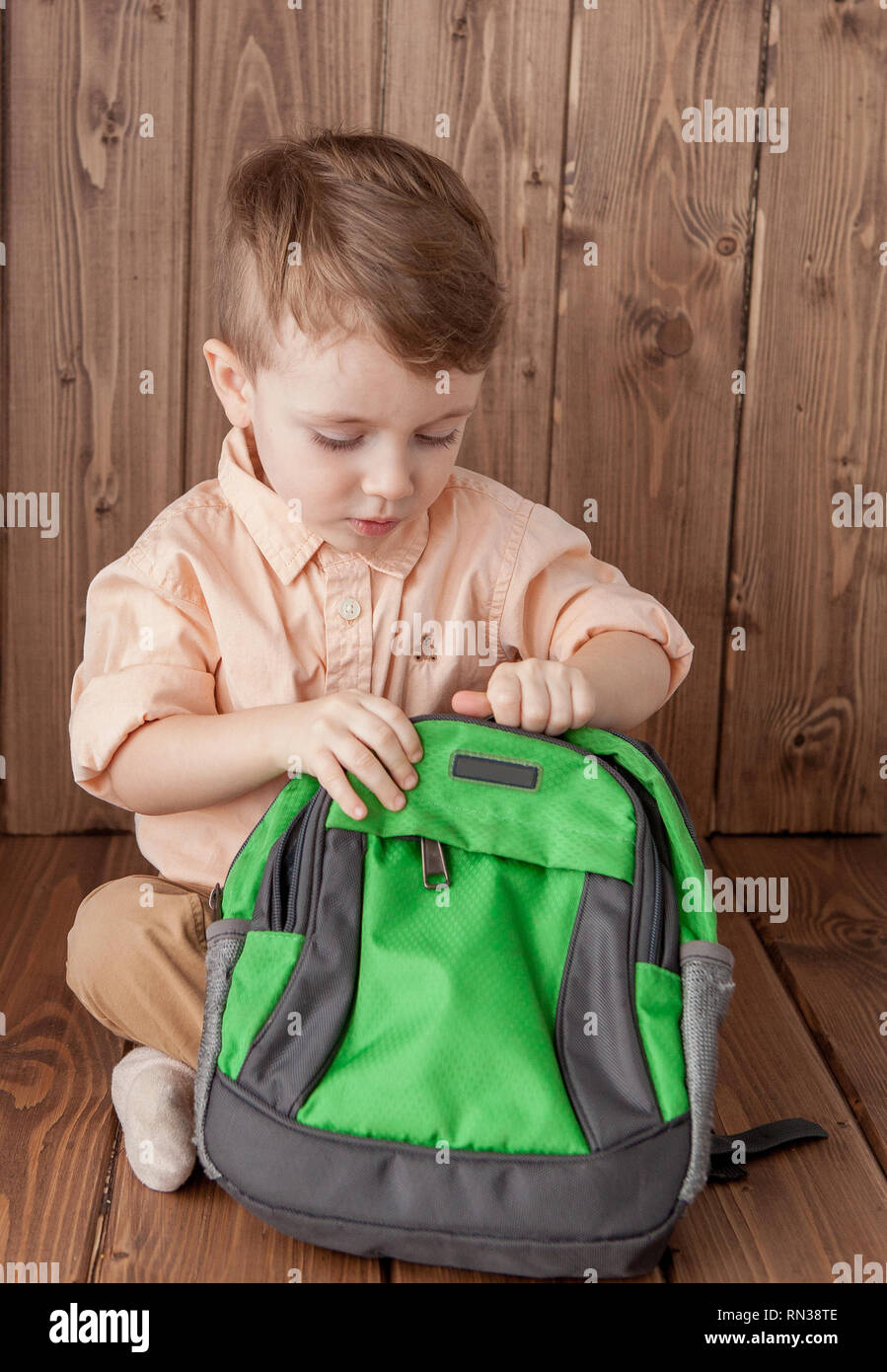 little boy school bag