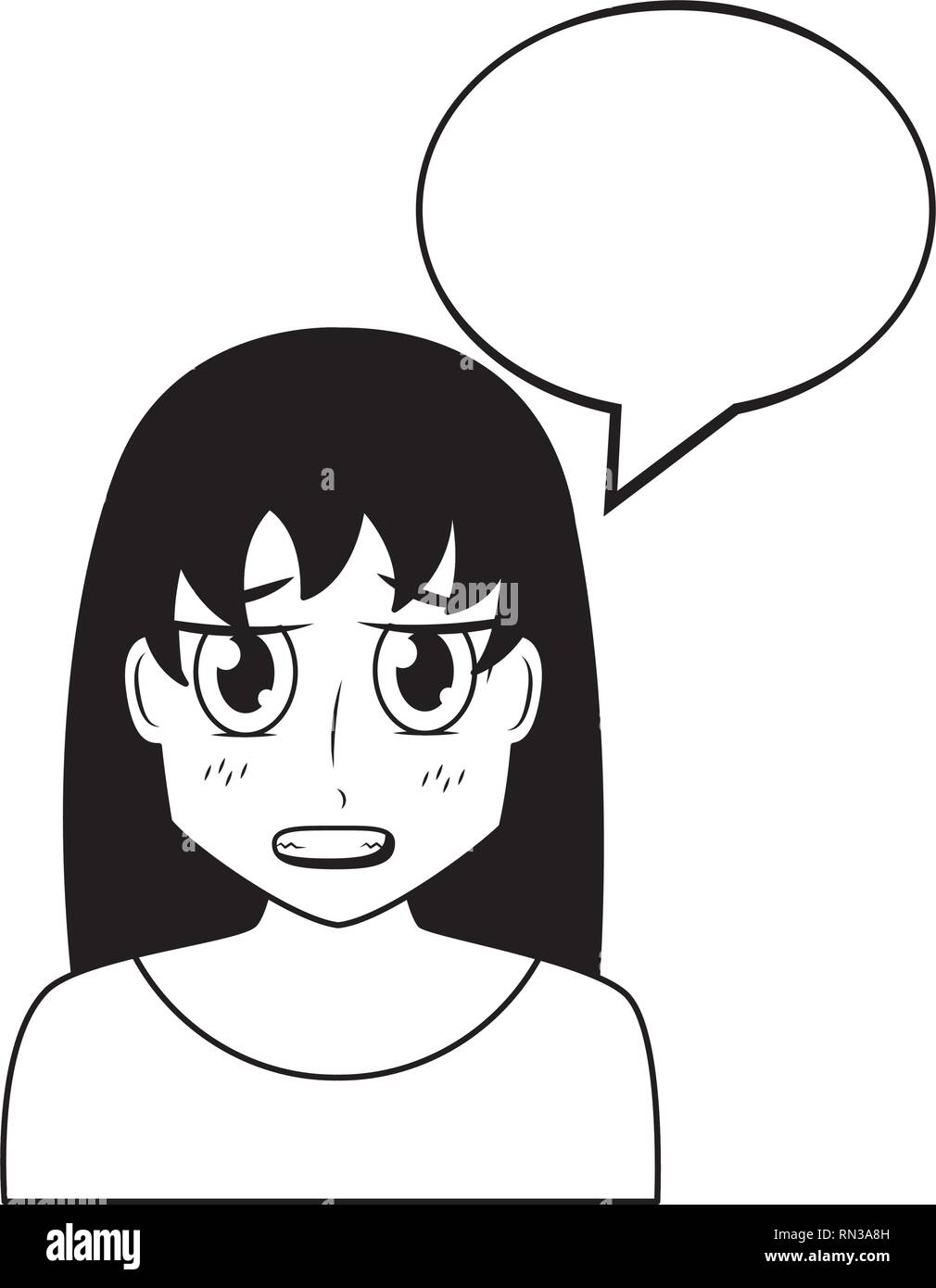 anime girl talk speech bubble Stock Vector Image & Art - Alamy anime girl talk speech bubble Stock Vector Image & Art - Alamy