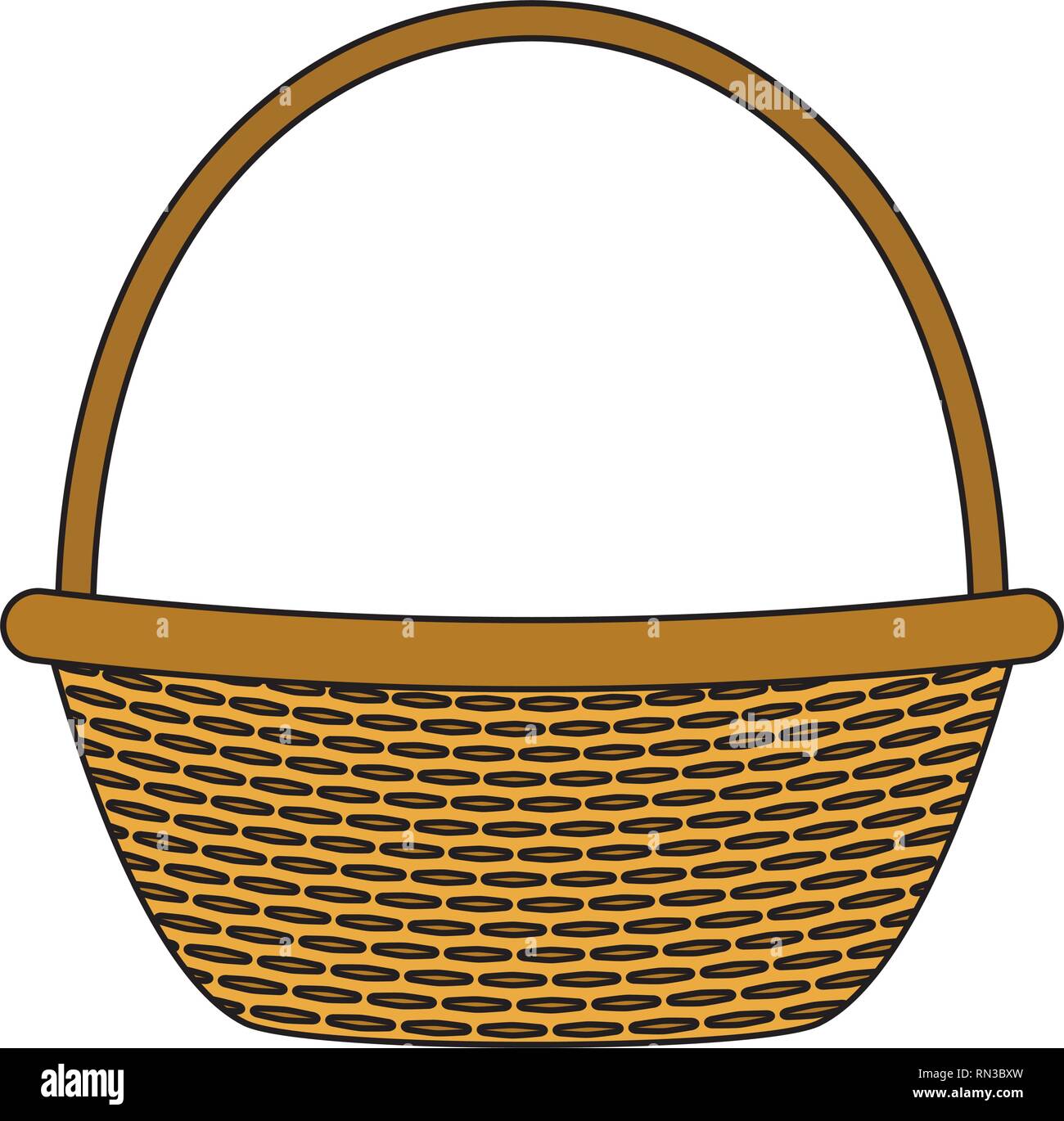 wicker basket picnic Stock Vector Image & Art - Alamy