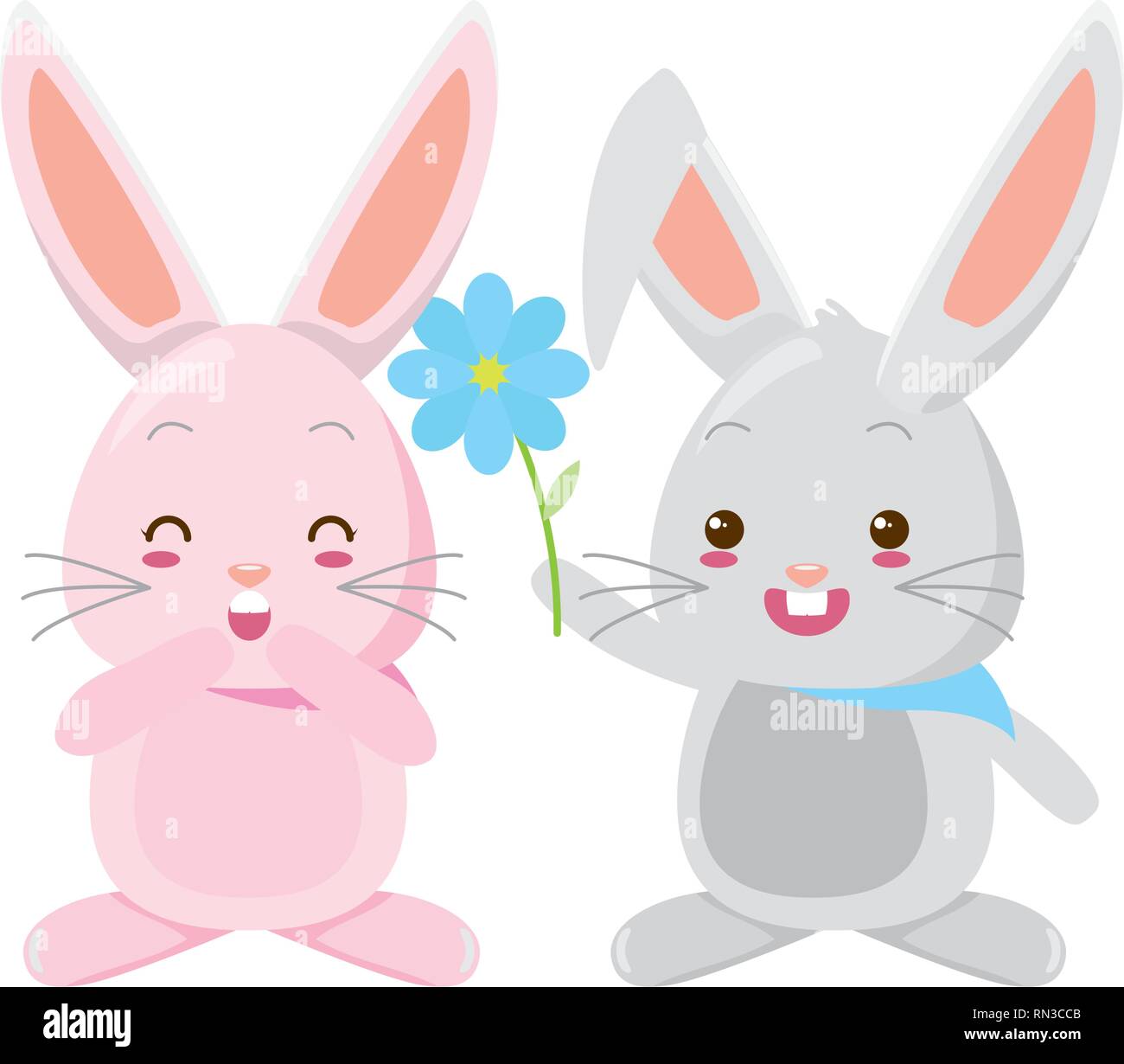 Hare couple Stock Vector Images - Alamy