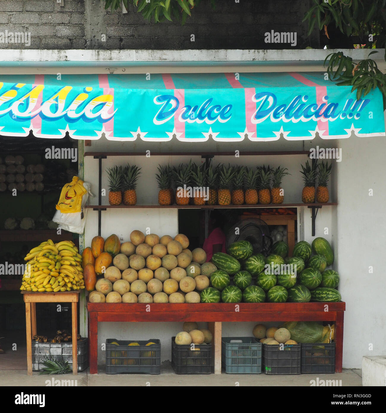 Fruit shop in Puerto Escondido, Mexico Stock Photo Alamy