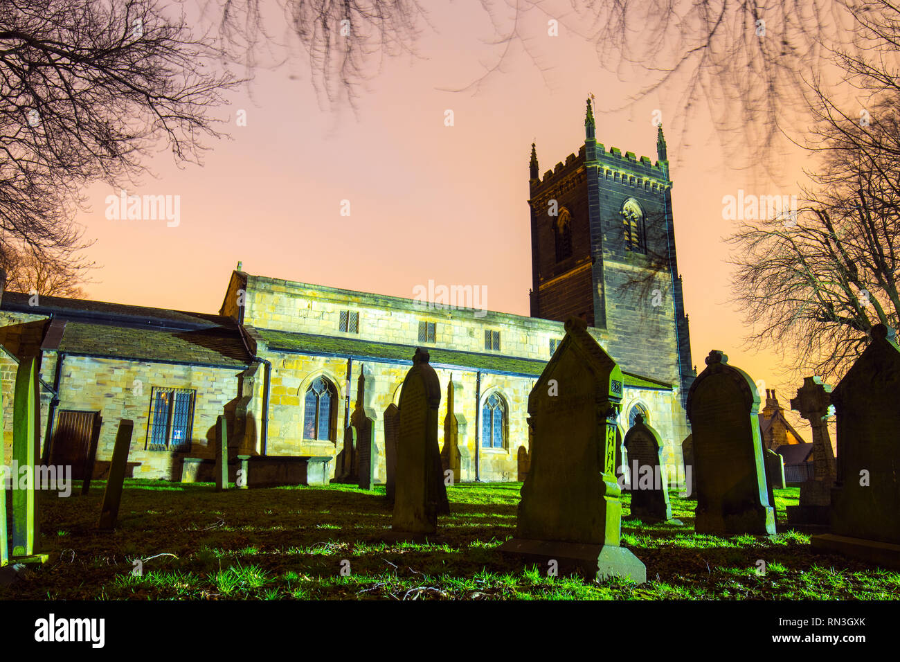 St Mary's Church in Swillington, Leeds Stock Photo Alamy