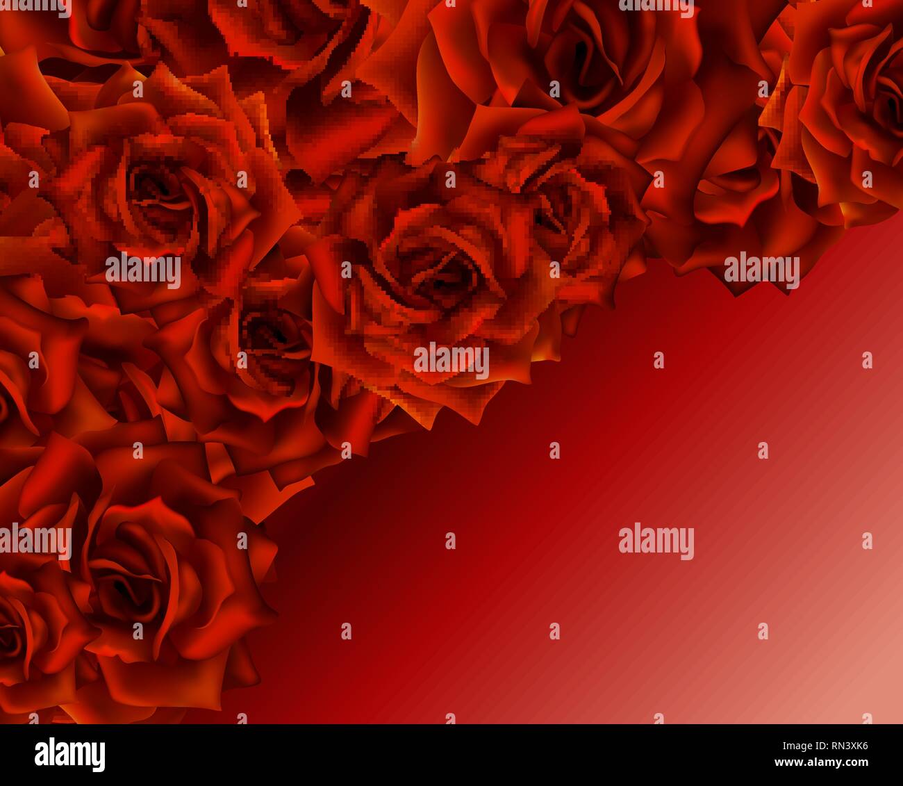 Beautiful Romantic Card For Valentine S Day Or Wedding Red Beautiful Romantic Card For Valentine S Day Or Wedding Red