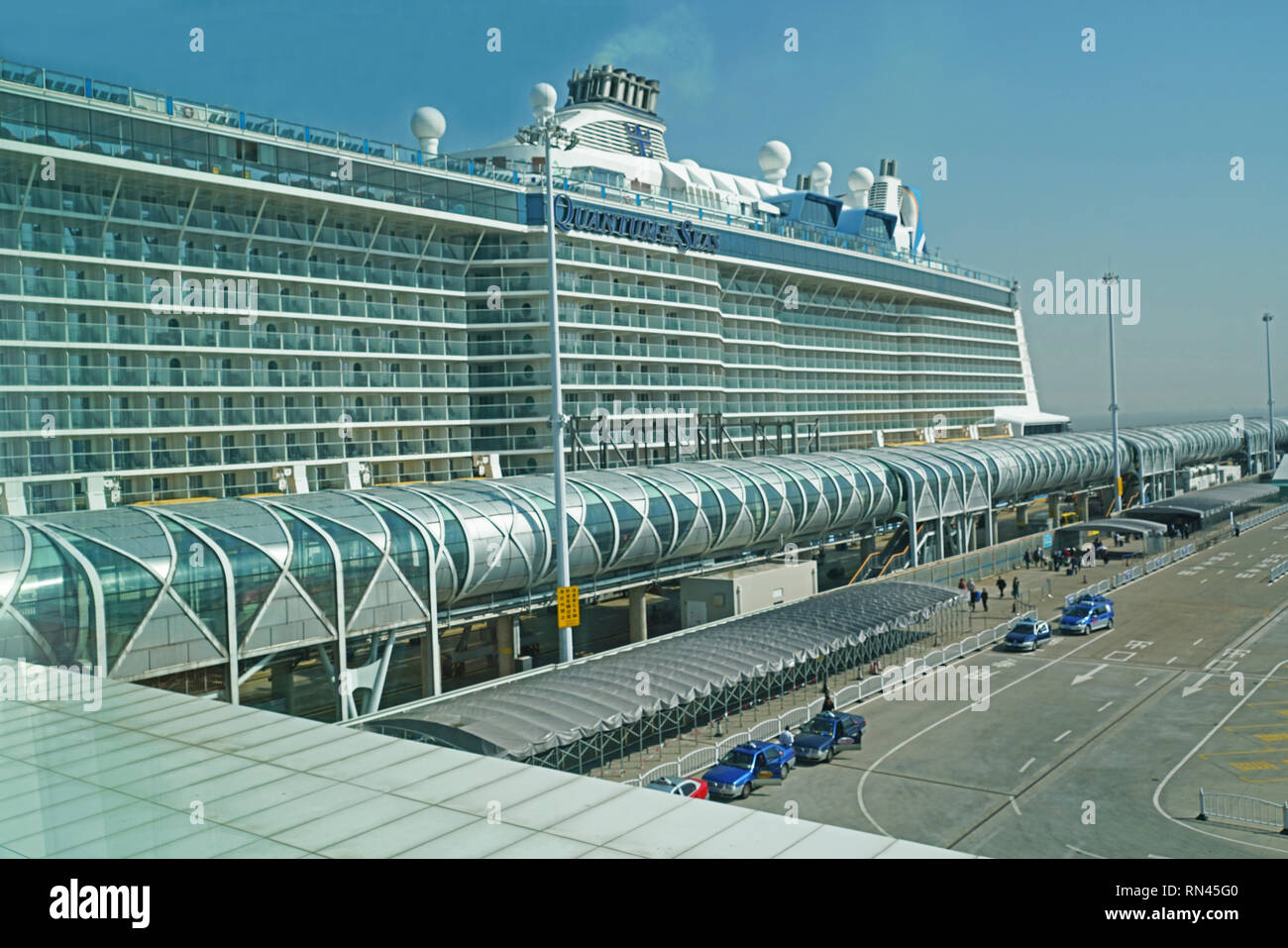 New Shanghai Baoshan Cruise Terminal with Royal Caribbean's mega cruise