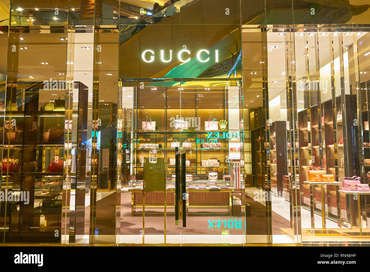 Interior of gucci shop hi-res stock photography and images - Alamy