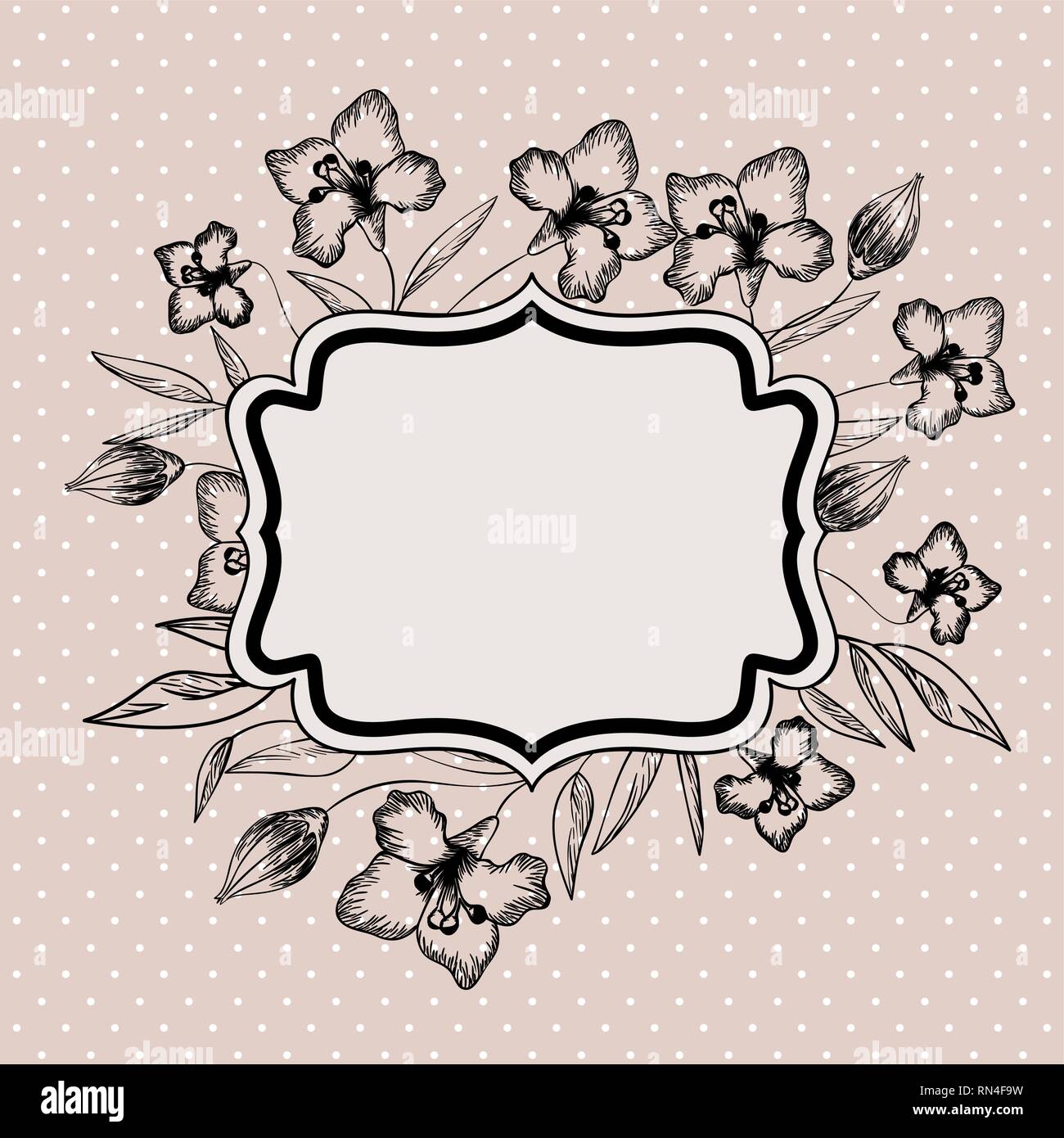 lily flowers decorative victorian frame Stock Vector Image & Art - Alamy