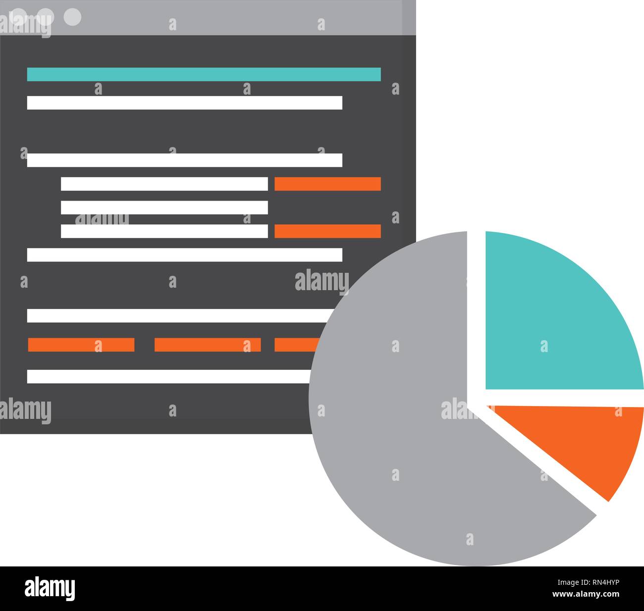 website language chart pie Stock Vector Image & Art - Alamy