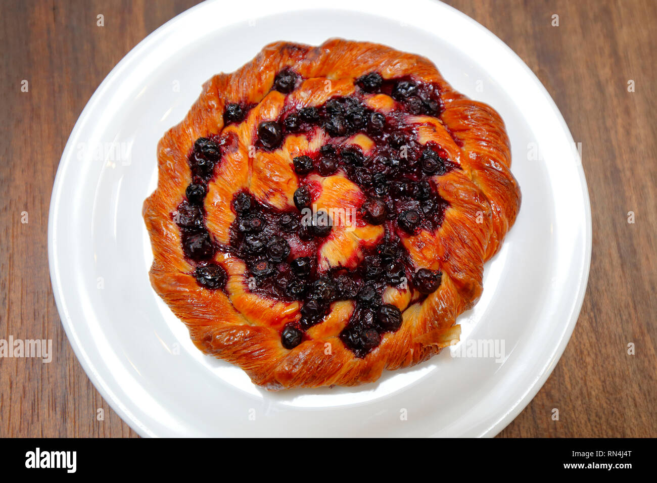 Huckleberry pastry at Sea Wolf Bakers, Seattle, WA Stock Photo