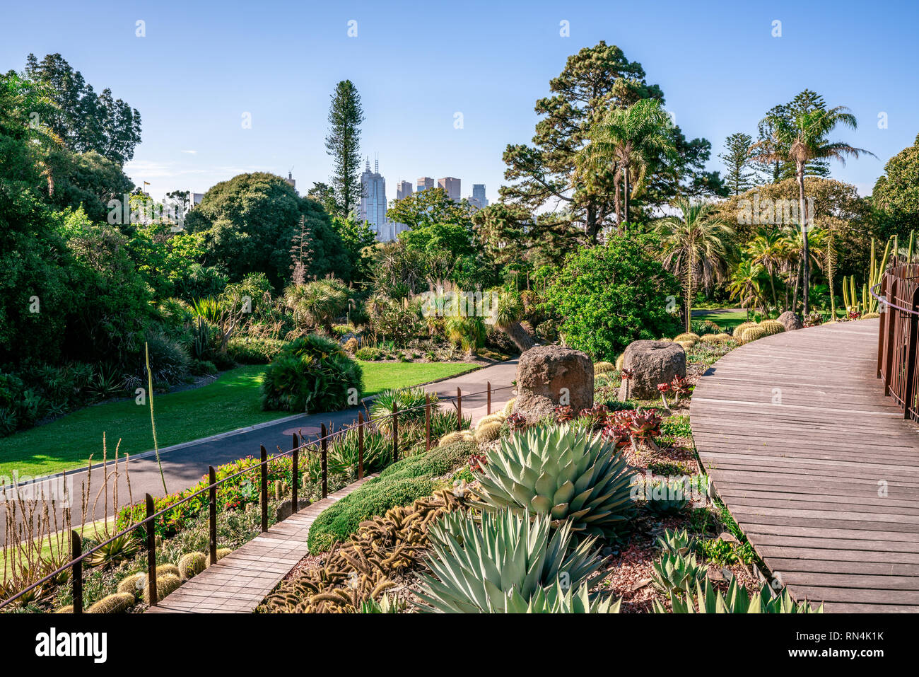 Royal Botanical gardens scenic view in Melbourne Victoria Australia Stock  Photo - Alamy