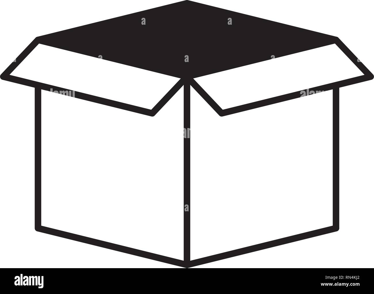 cardboard box storage Stock Vector Image & Art Alamy