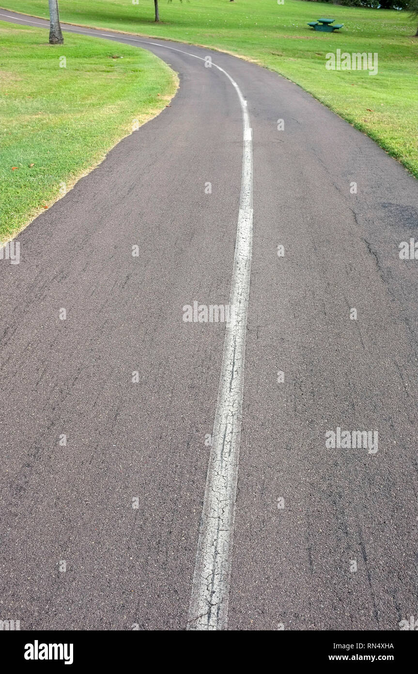 Walking and cycling track along East Point, in Darwin, Northern Territory, Australia. Stock Photo