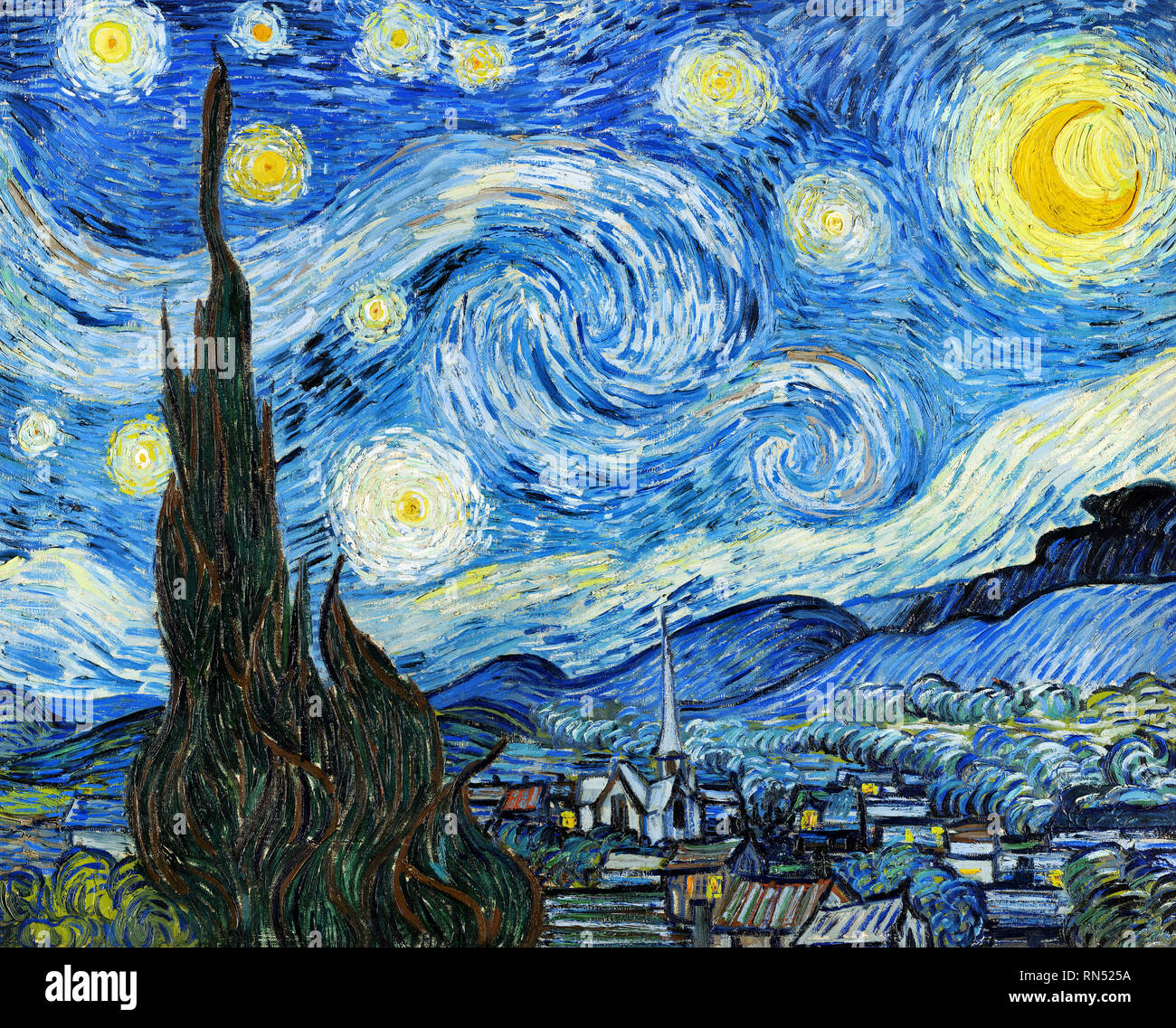 Starry night van gogh hi-res stock photography and images - Alamy