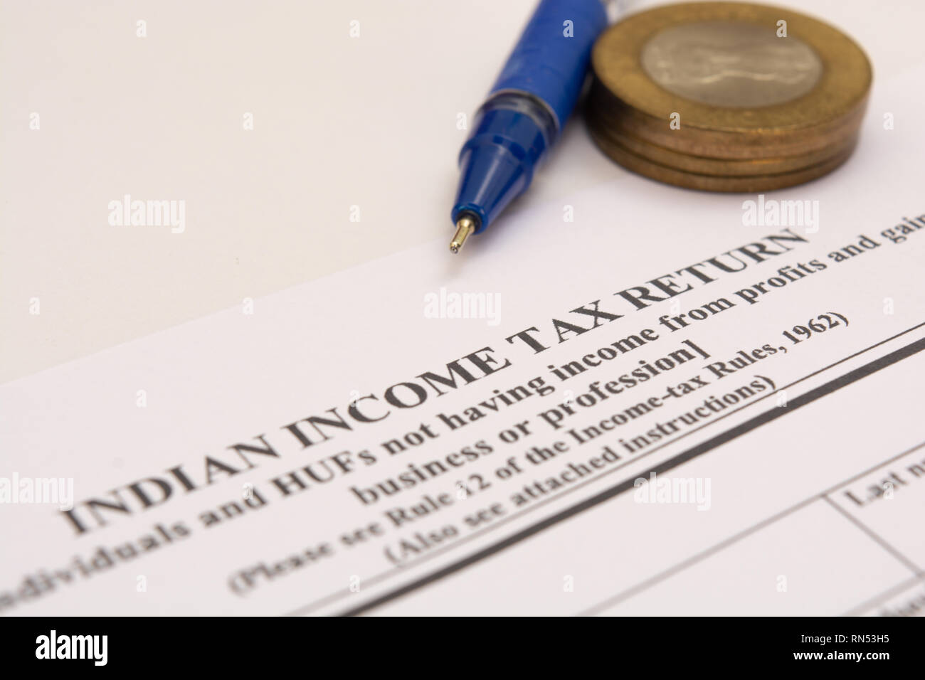 Tax India Stock Photo Alamy