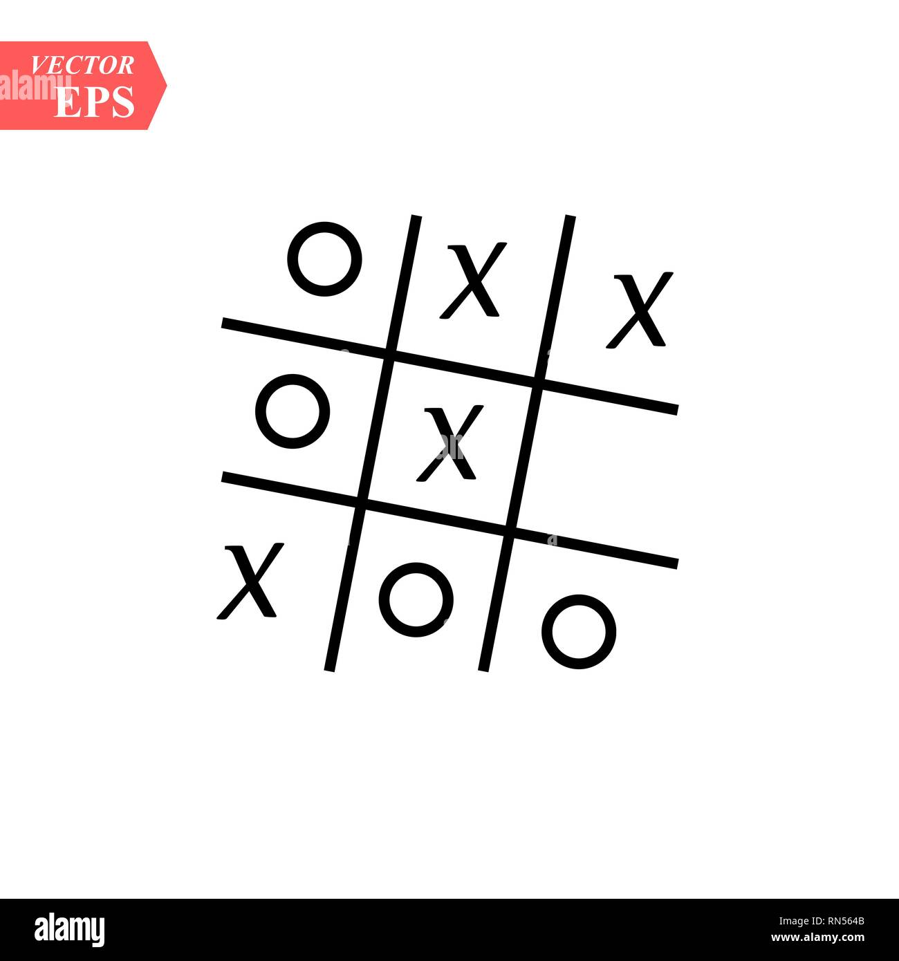 Tic tac toe glow Stock Vector Images - Alamy