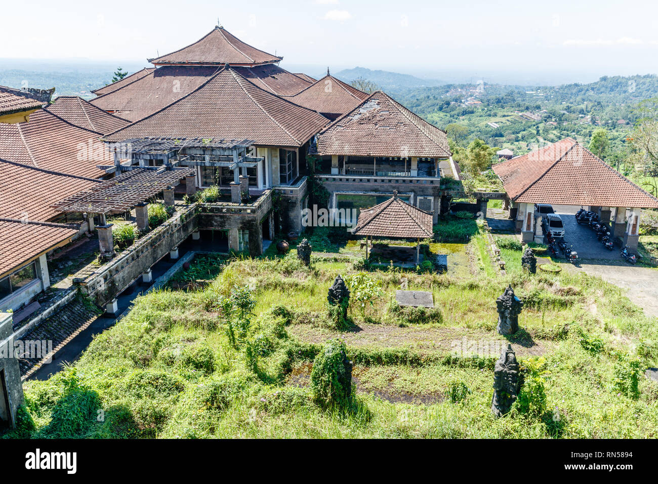 The Ghost Hotel in Bedugul, Tabanan, Bali, Indonesia Stock Photo - Alamy