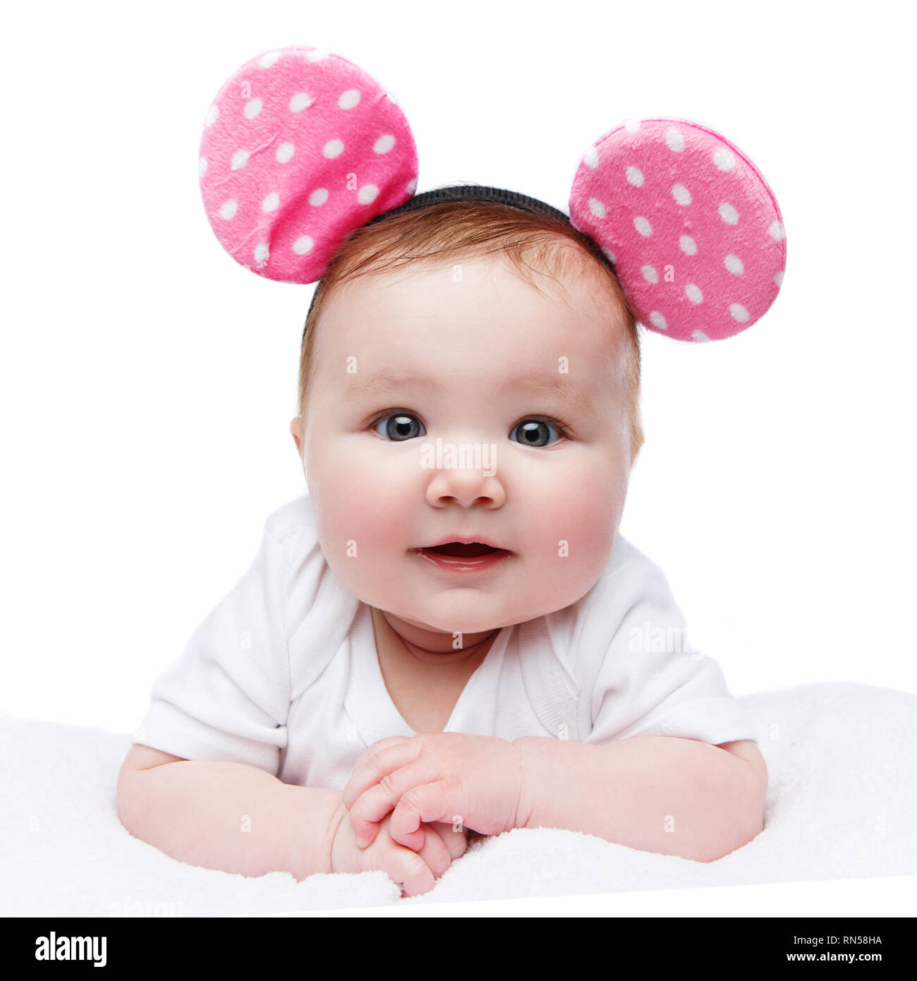 Cute little girl mouse ears Cut Out Stock Images & Pictures Alamy