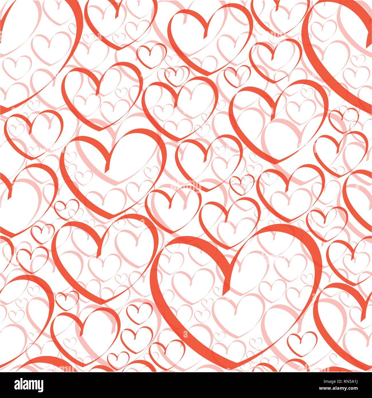 Valentine Heart Seamless Texture Stock Vector