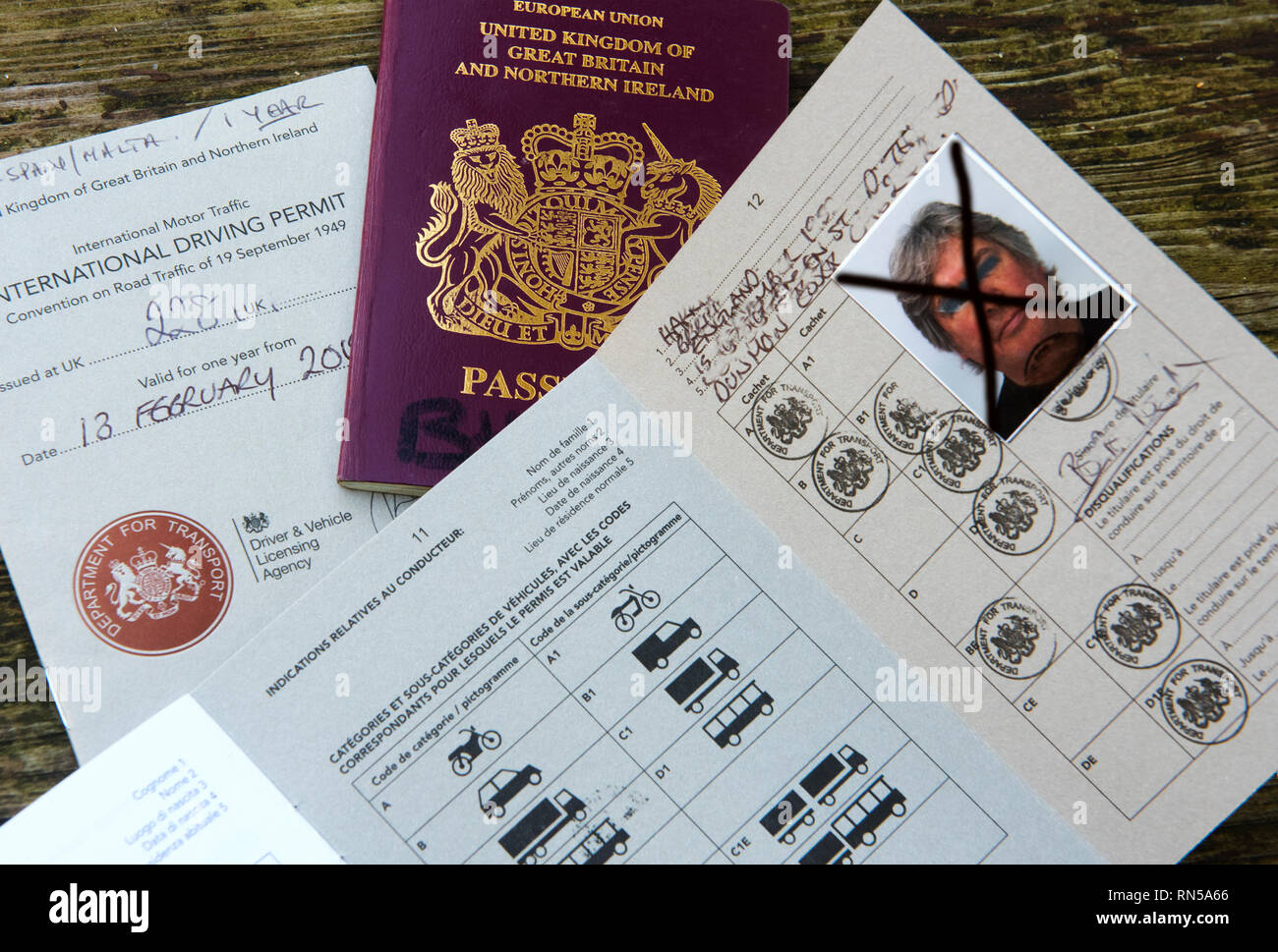 International Driving Permit IDP Feb 2019 Showing the 1968 and 1949