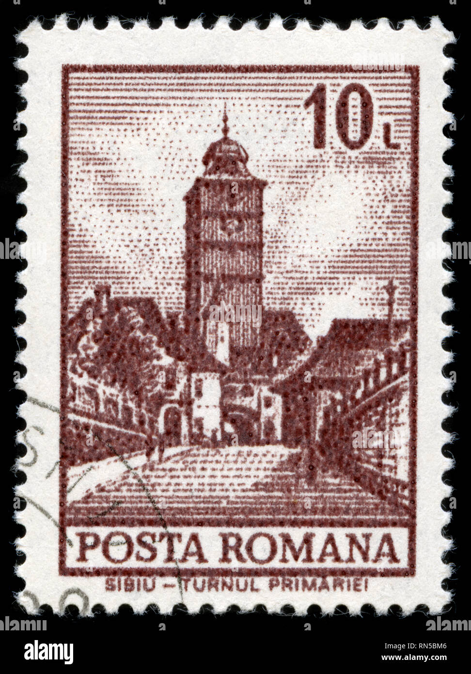 Postage stamp from Romania in the Definitives Buildings series issued